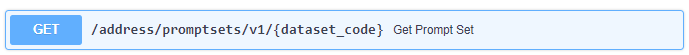 GET /promptset swagger view