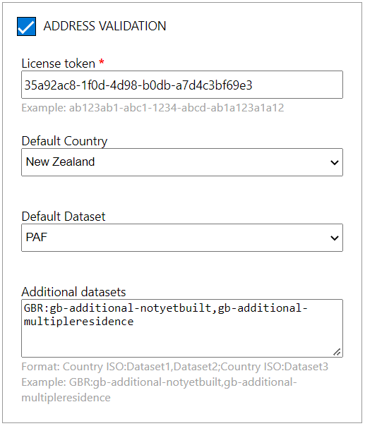 Additional datasets example