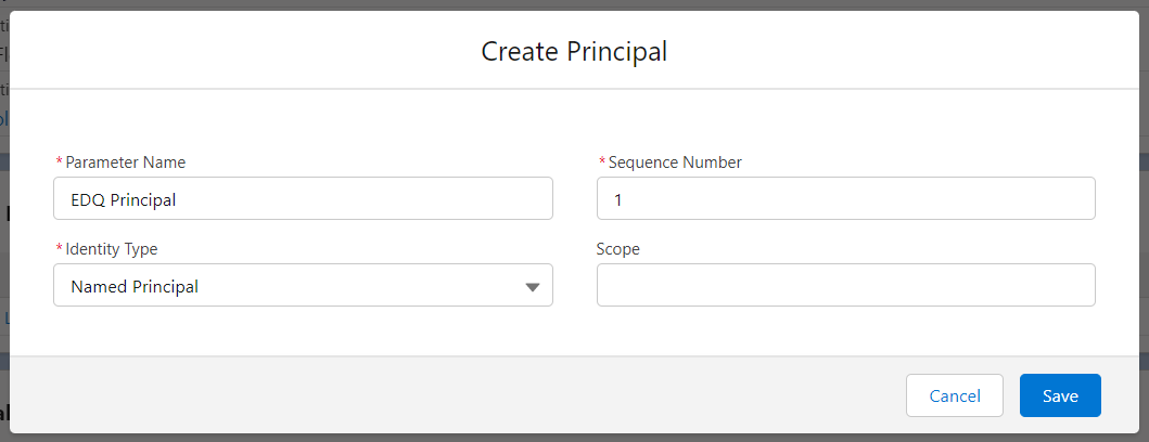 Create Principal