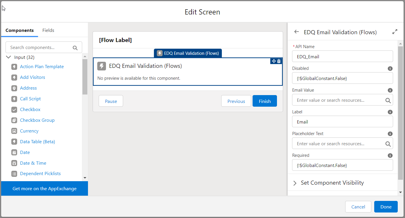 EDQ Email Validation