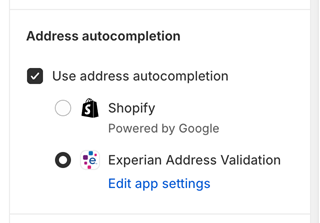 Use address autocomplete